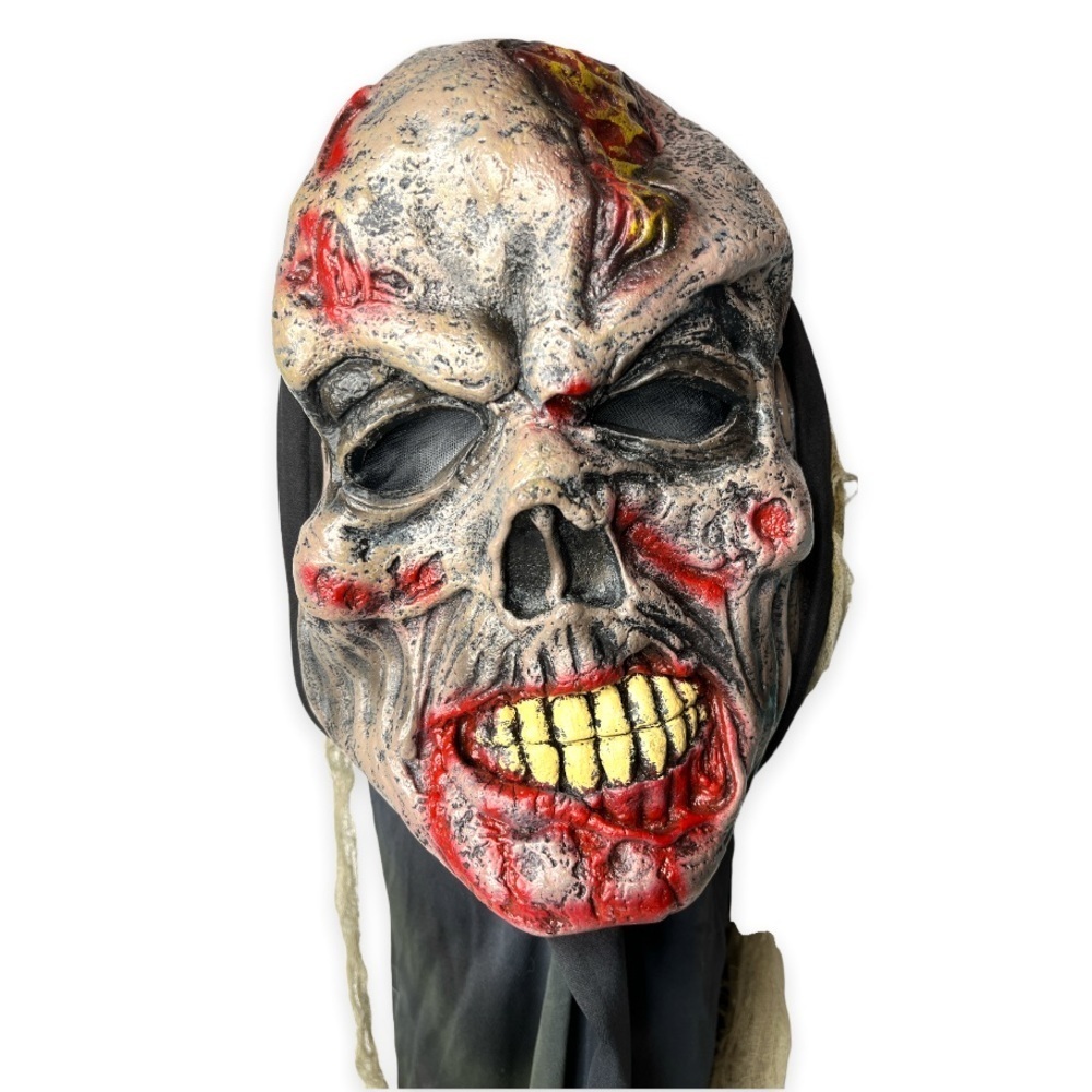 Skull Halloween Mask Zombie Walking Dead Realistic Latex Costume Mask Scary‎ - Picture 3 of 12